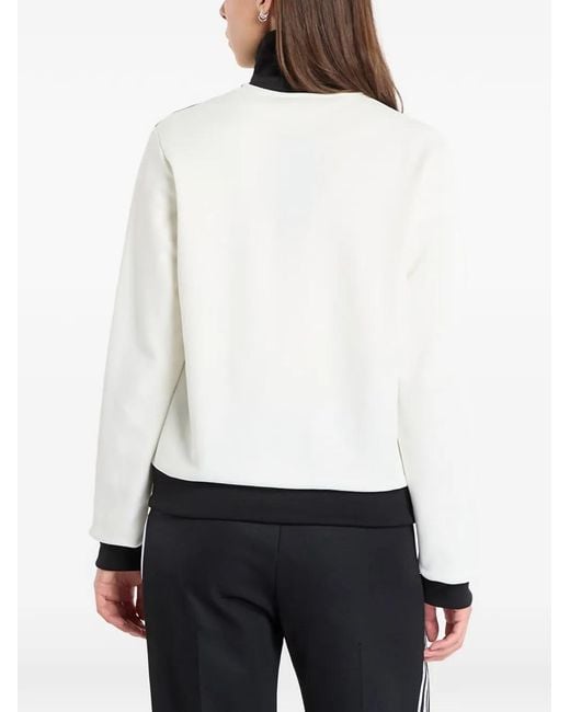 Adidas White Classic Tt Zip-Up Sweatshirt