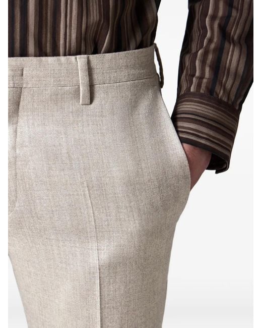 Paul Smith White Cuffed Trousers for men
