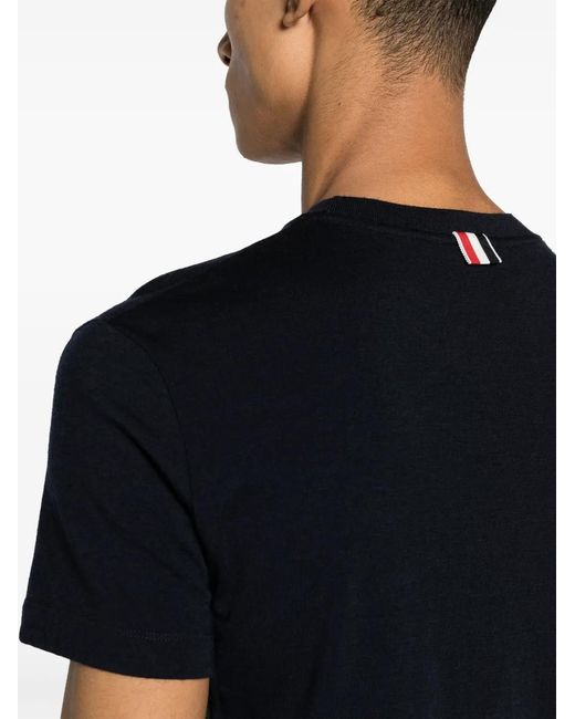 Thom Browne Black Wool T-Shirt for men