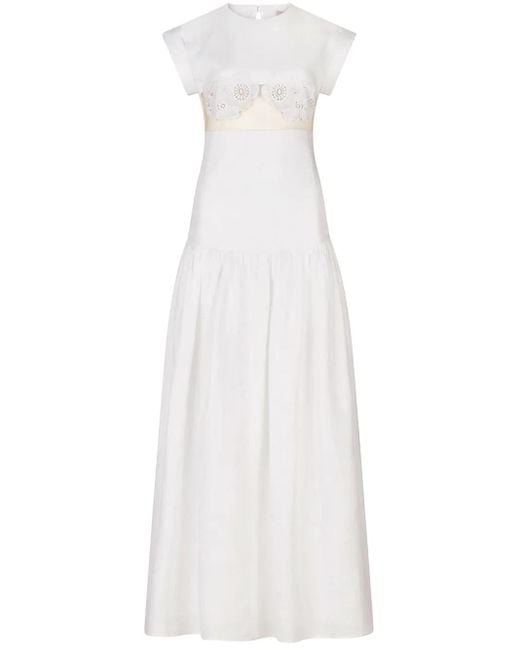 Abito Lungo Hanane di Silvia Tcherassi in White