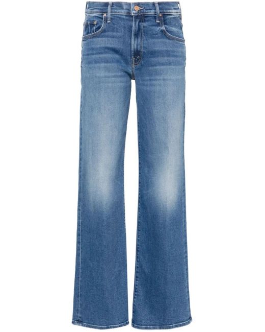 Mother Blue The Mid Rise Maven Sneak Jeans