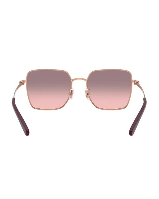 COACH Pink Rose- Square Sunglasses