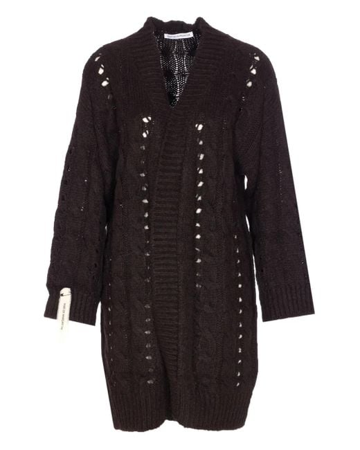 Cardigan En Maille Torsadée Mar De Margaritas en coloris Black