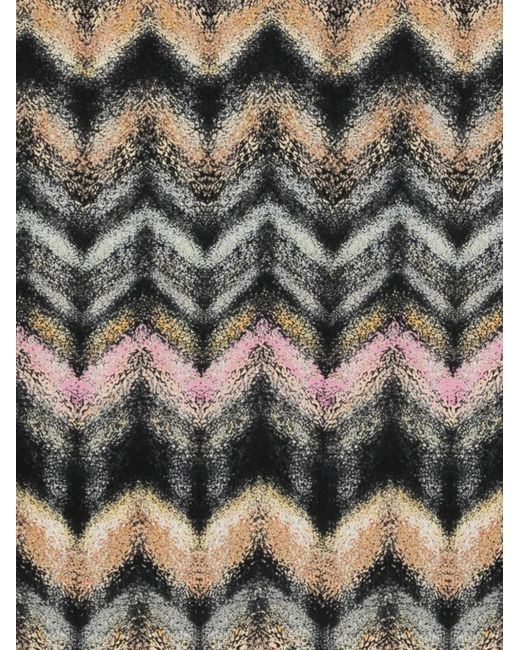 Missoni Black Zigzag-Print Scarf