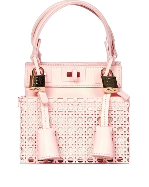 Giambattista Valli Pink Cage Lock Mini Tote Bag