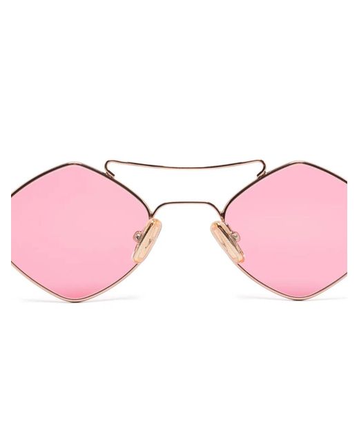 Eyepetizer Pink Geometric-Frame Sunglasses