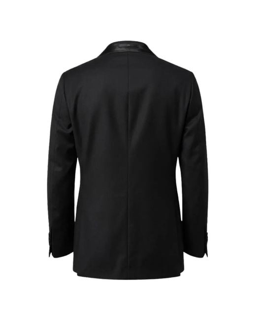 Franzese Collection Blue Wool Single-Breasted Blazer for men