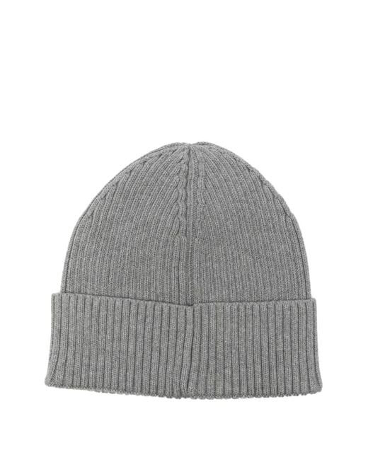 Marc O' Polo Gray Ribbed Label Cap for men