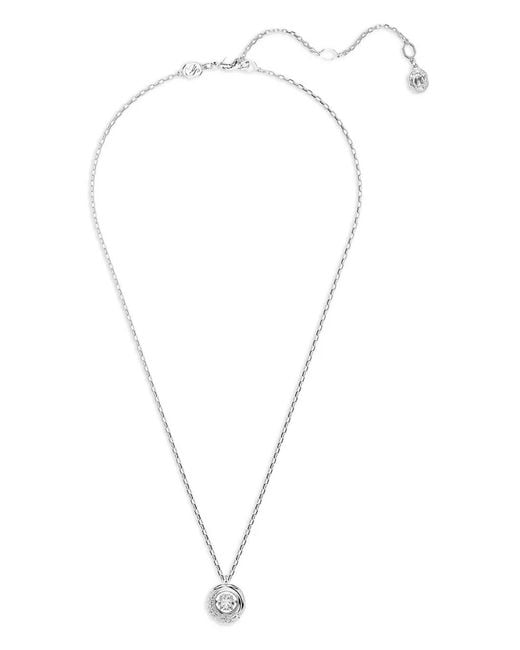 Swarovski White Dextera Dancing-Crystal Necklace