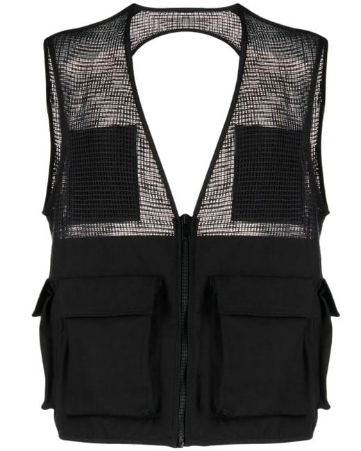 Chaleco Cargo Con Cremallera Givenchy de hombre de color Black