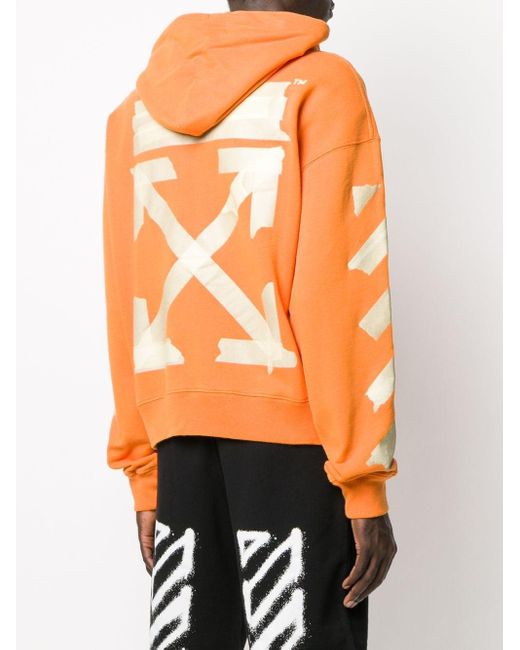 off white hoodie orange