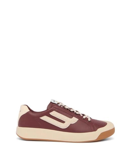 Bally Pink Tennis Collection Leather Sneakers