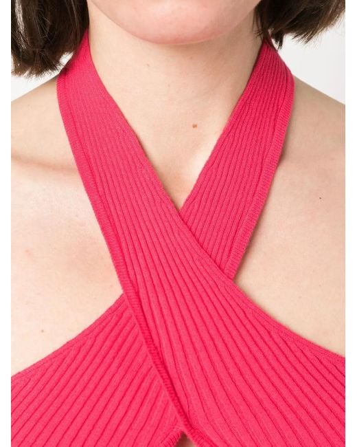 MSGM Cropped Top in het Pink