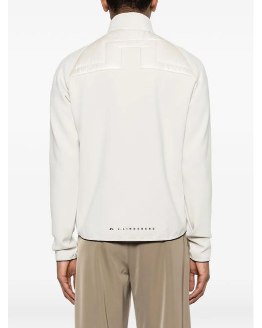 J.Lindeberg Gesteppte Hybrid-Jacke in White für Herren