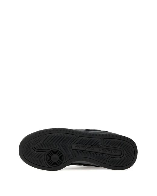 Adidas Black Forum 2000 Three-Stripe Suede Sneakers for men