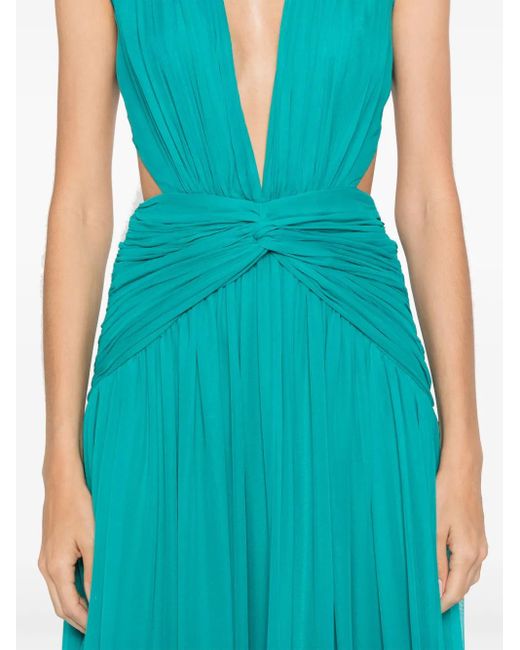 Robe Longue Nerina Costarellos en coloris Blue