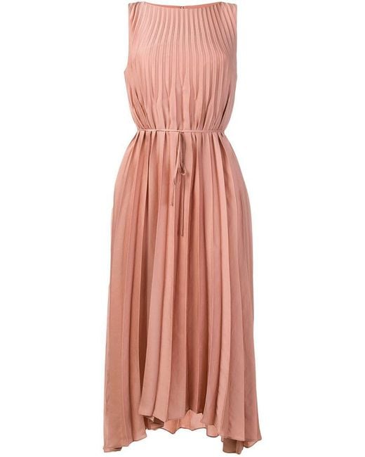 Vince Pink Pleated Dress