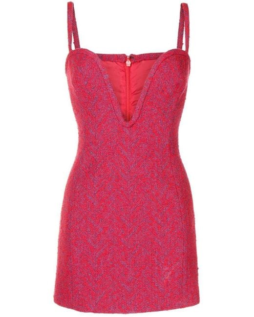 Manning Cartell Plunge-neck Dress in Red | Lyst