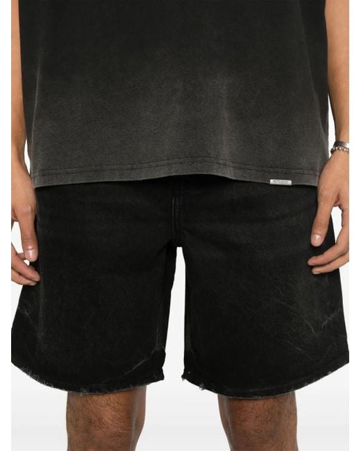Represent Black R10T Tailored Denim Shorts for men