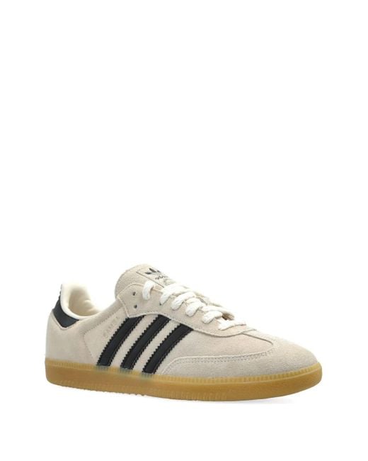 Adidas Natural Samba Three-Stripe Sneakers for men