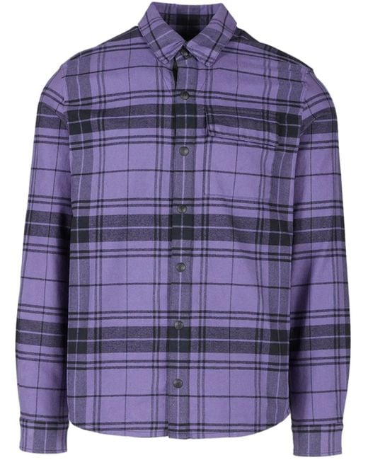 Aztech Mountain Purple Checked Shirt for men