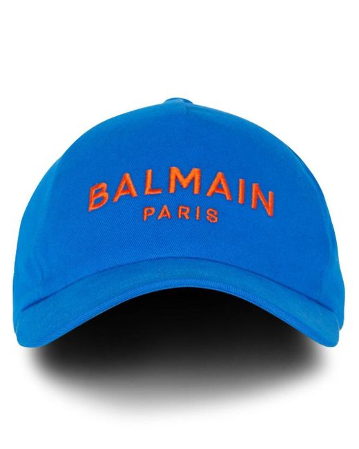Cappello da baseball con ricamo di Balmain in Blue da Uomo