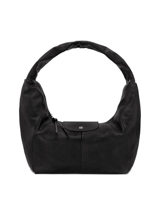 Sac Porté Épaule En Cuir Longchamp en coloris Black