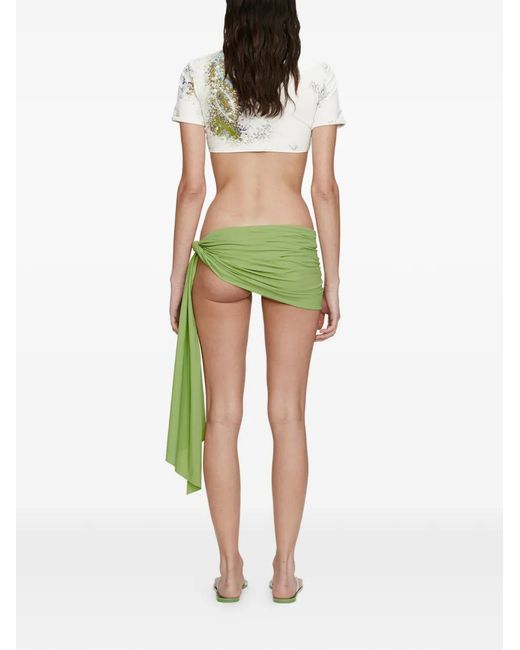 Christopher Esber Green Pareo Wrap Skirt