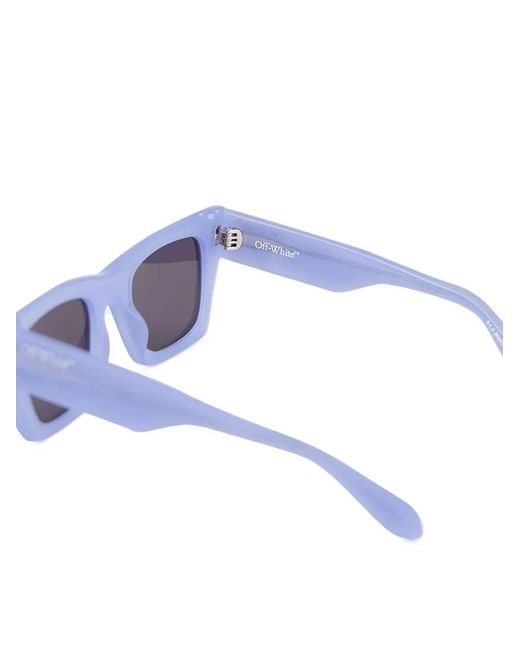 Off-White c/o Virgil Abloh Blue Davie Square-Frame Sunglasses for men