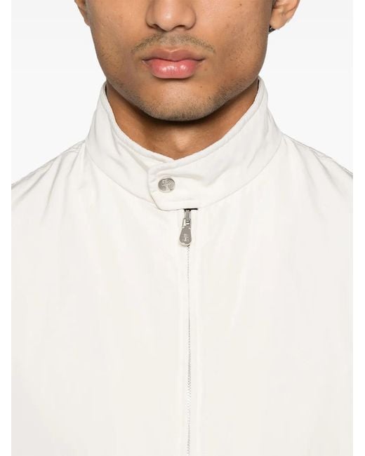 Brunello Cucinelli White Lightweight Gilet for men