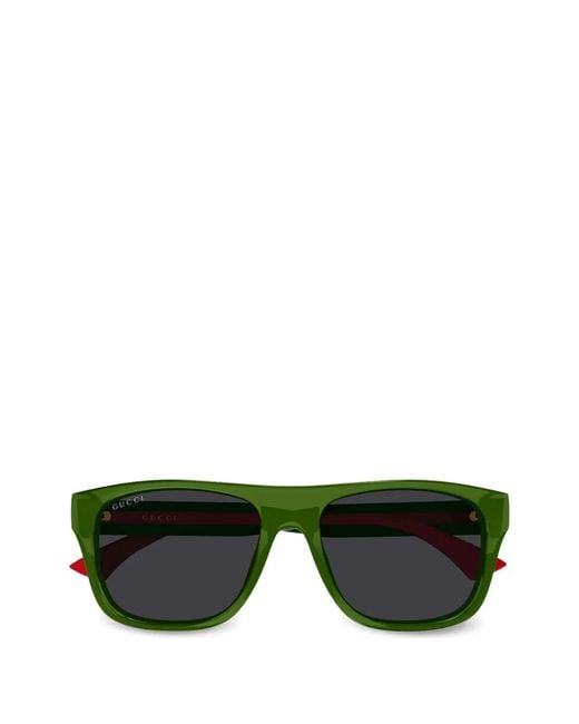 Gucci Green Square-Frame Sunglasses for men