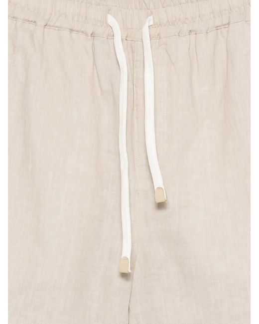 Eleventy Natural Drawstring Deck Shorts for men