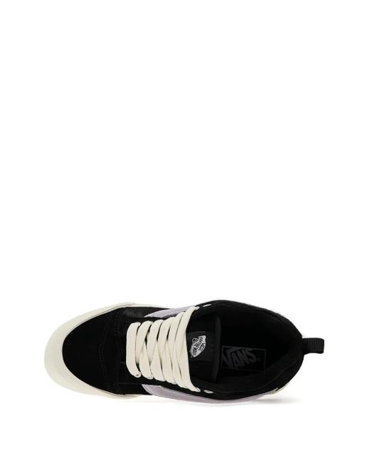Vans Black Suede-Panel Sneakers