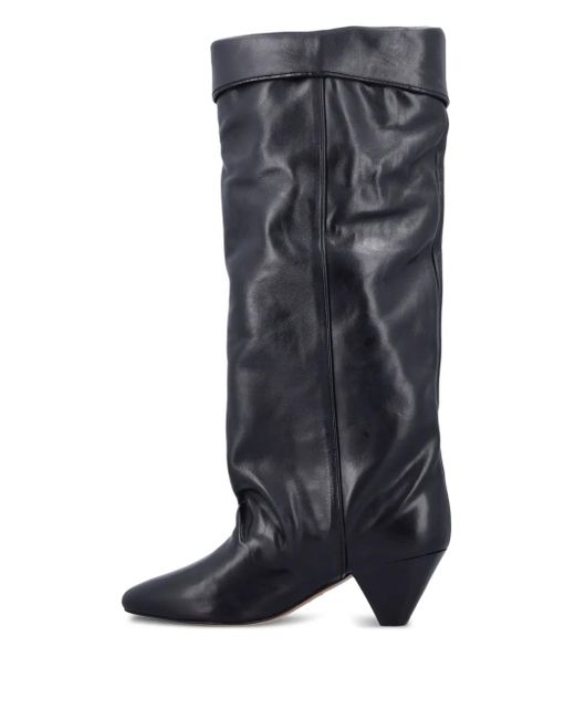 Isabel Marant Blue Elita Leather Boots