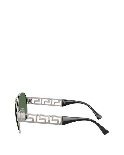Versace Green Greca Pilot Sunglasses for men