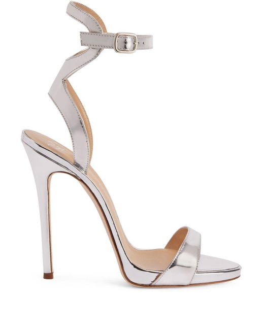 Giuseppe Zanotti White Gwyneth Open-toe Leather Sandals
