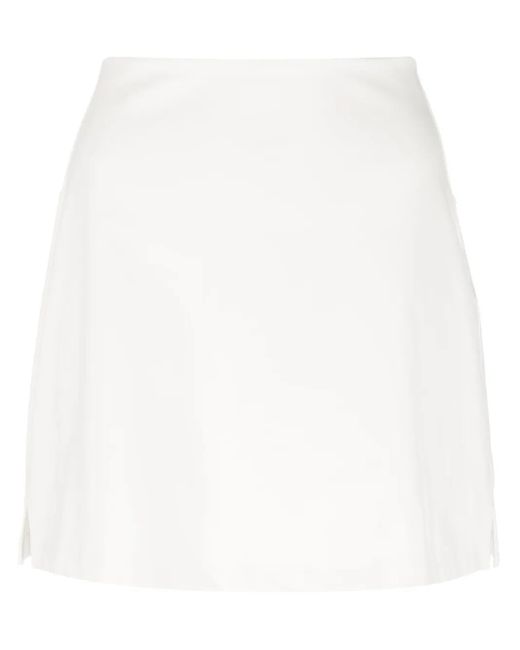 GIRLFRIEND COLLECTIVE White Float High-Waisted Skort