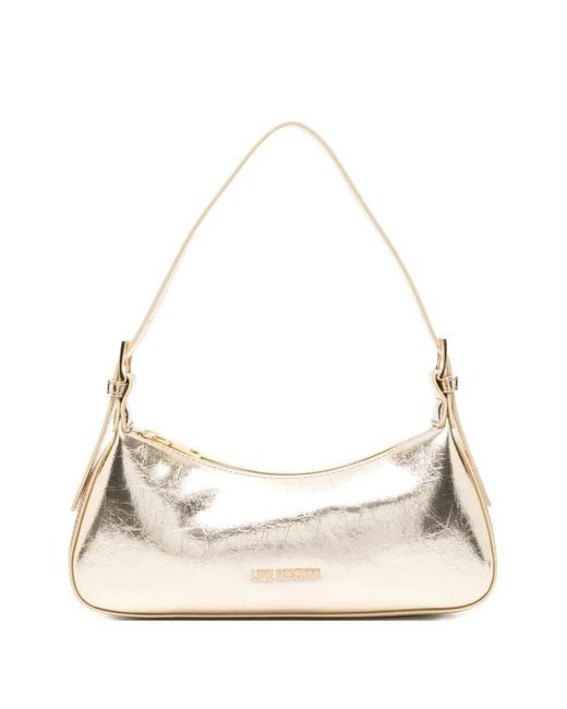 Love Moschino Natural Logo Detail Shoulder Bag
