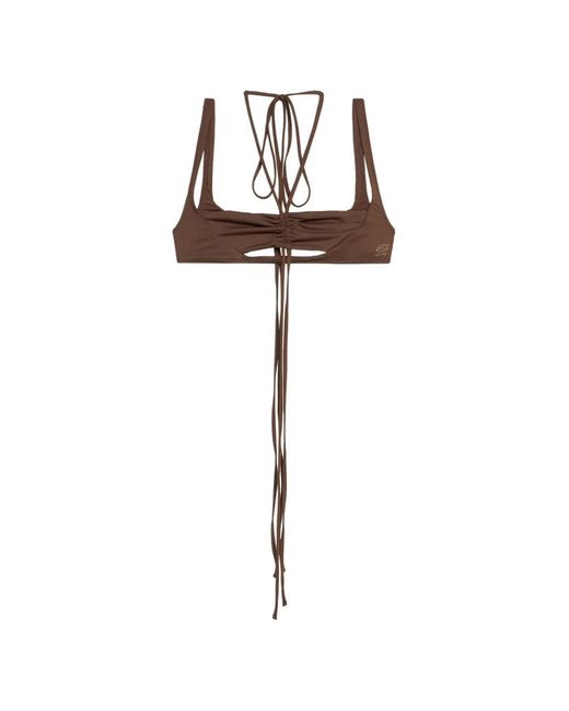 Blumarine White Cut-Out Bikini Top