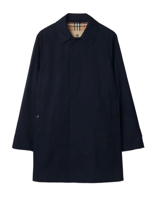 Manteau À Manches Raglan Burberry pour homme en coloris Blue