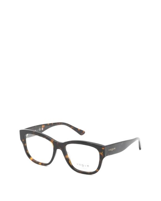 Vogue Eyewear Black Tortoiseshell-Effect Glasses