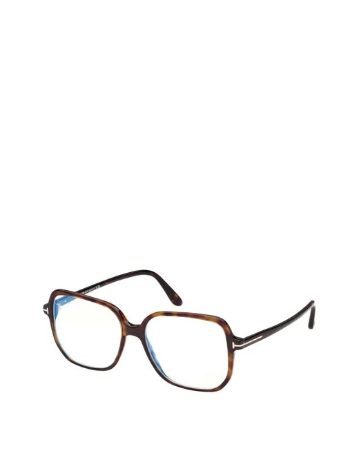 Tom Ford Natural Lunettes De Vue À Effet Écailles De Tortue