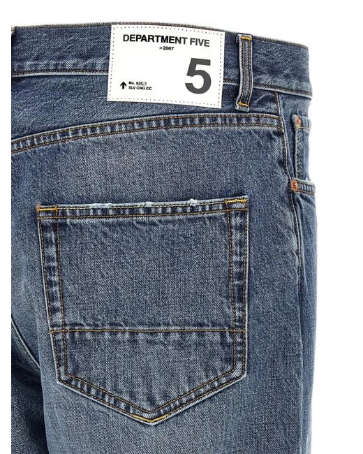 Department 5 Blue Bowl Straight-Leg Jeans for men