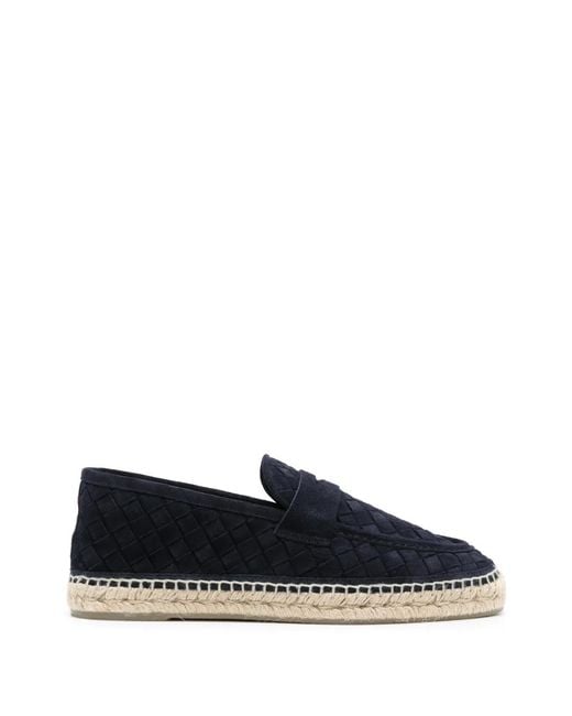 Castaner Blue Woven Loafer Espadrilles for men