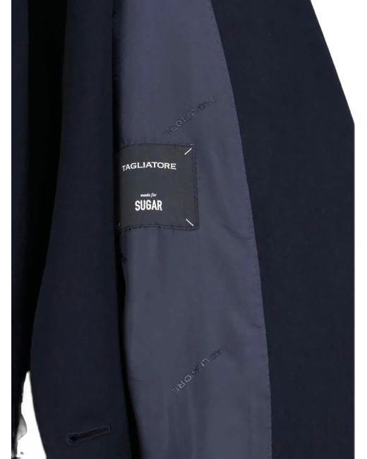 Tagliatore Blue Double-Breasted Blazer
