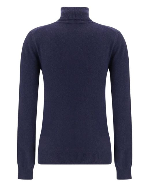 Balenciaga Blue Turtleneck Sweater