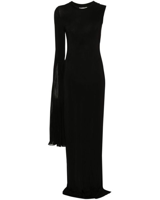 Robe à design asymétrique Nensi Dojaka en coloris Black