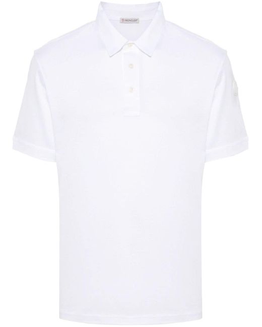 メンズ Moncler ロゴ ポロシャツ White