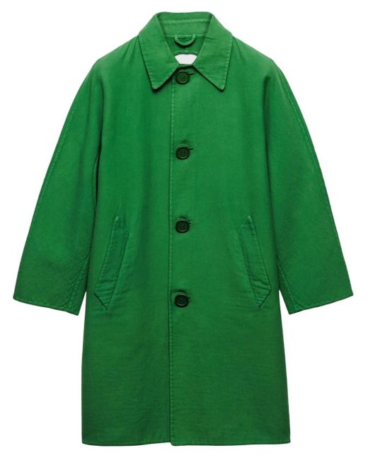 メンズ Prada シングルコート Green