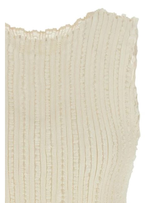 Top Plissettato Jellyfish di Issey Miyake in Natural